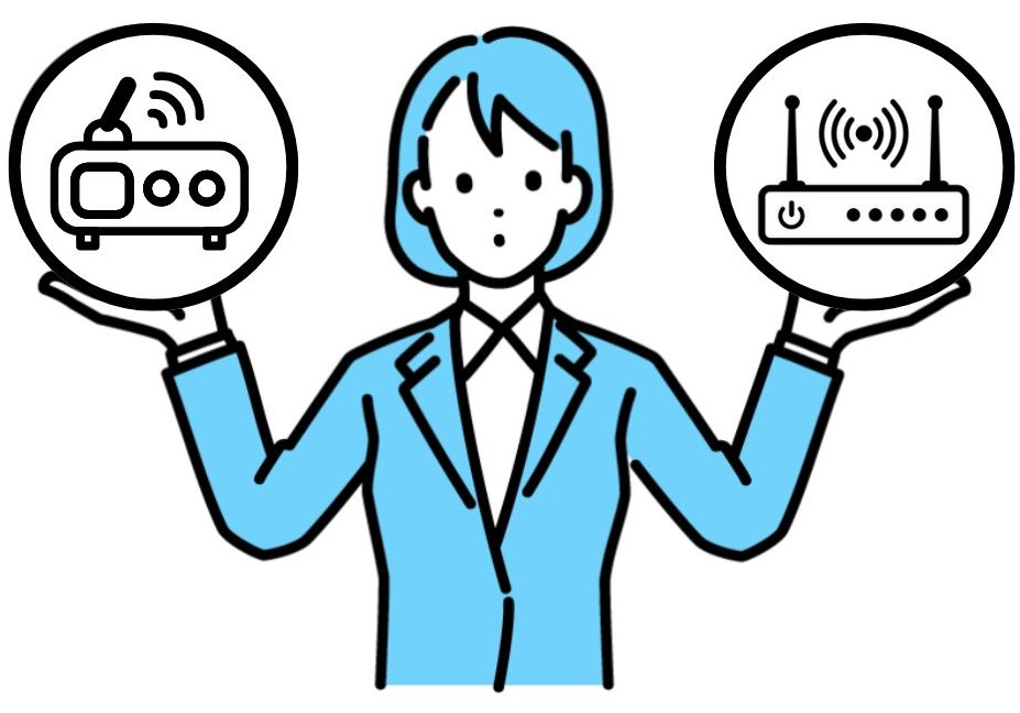 ルーター アクセスポイント 比較 イメージ