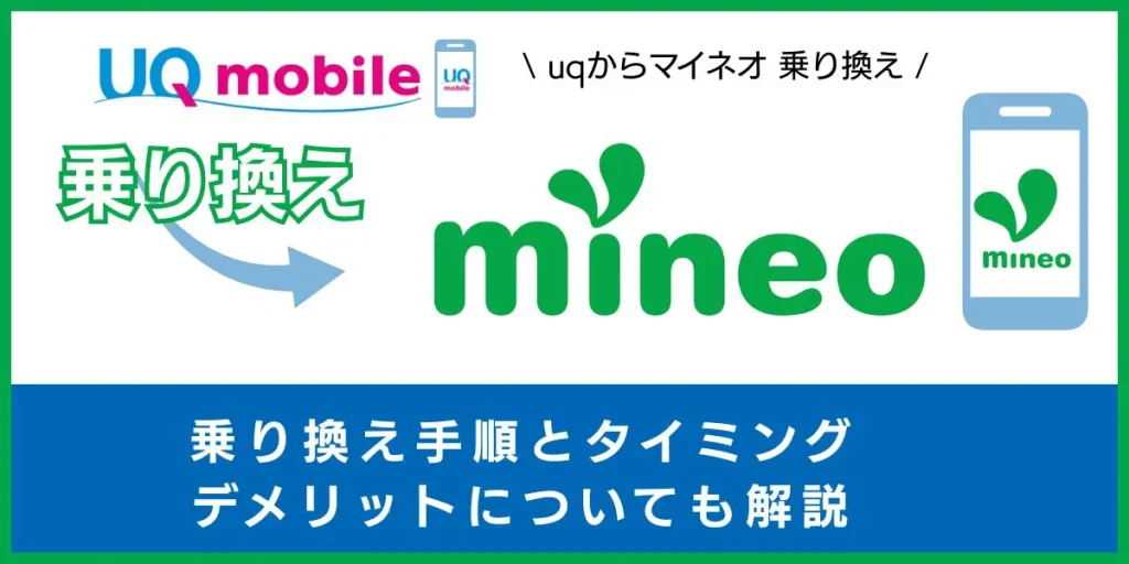 UQモバイルからmineo
