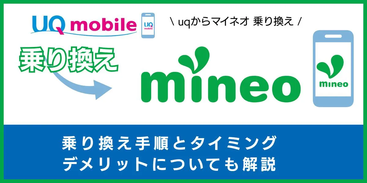 UQモバイルからmineo