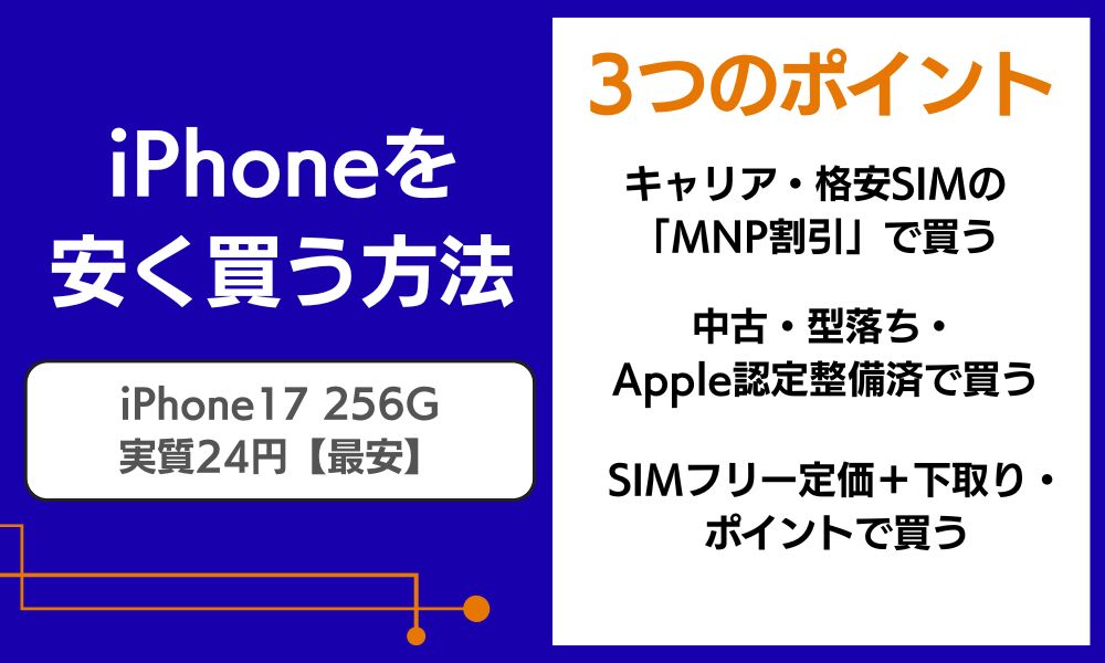 iPhone 安く買う