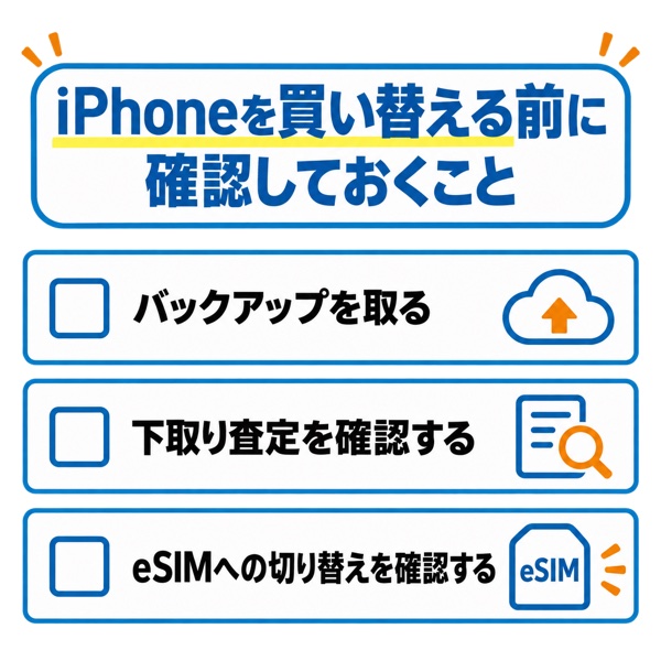 iPhoneを買い替える前に確認しておくことのチェックリスト