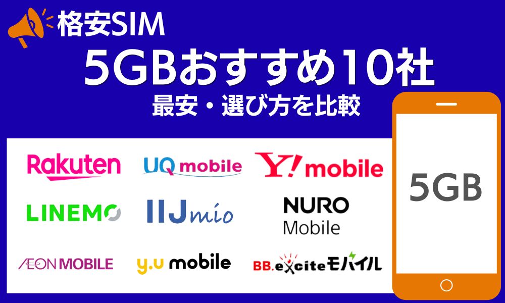 格安SIM 5GB