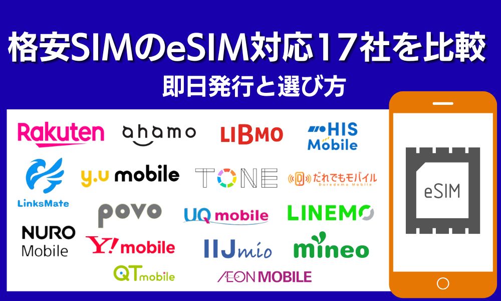格安SIM eSIM