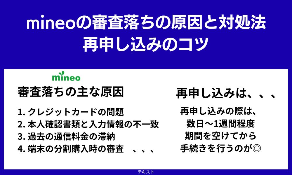 mineo 審査落ち
