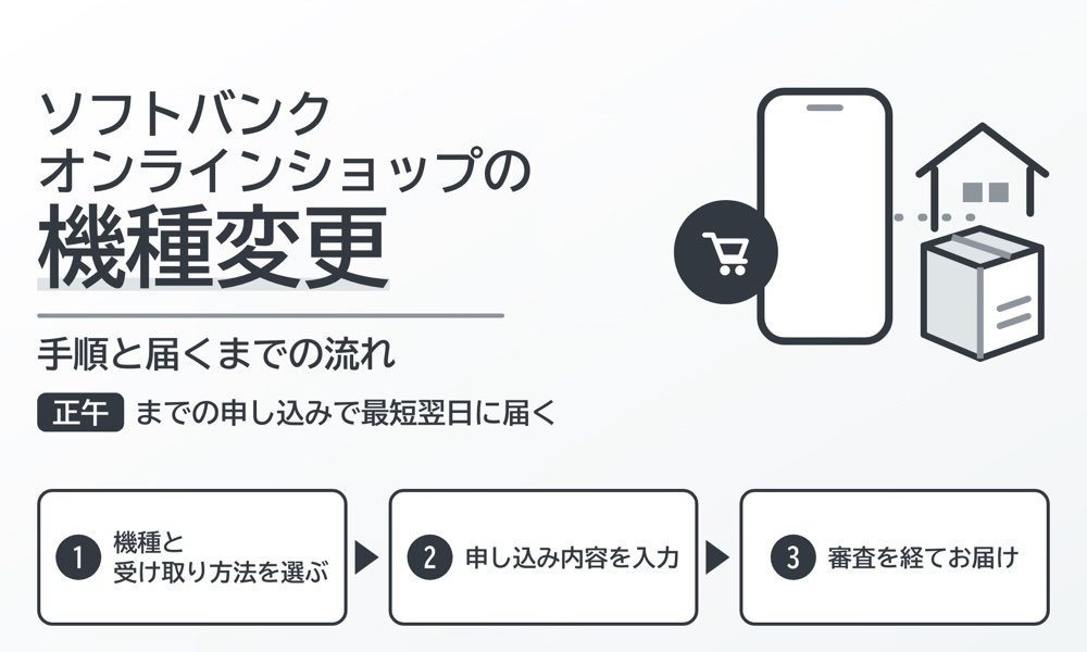 ソフトバンクオンラインショップの機種変更｜手順・費用・届くまで